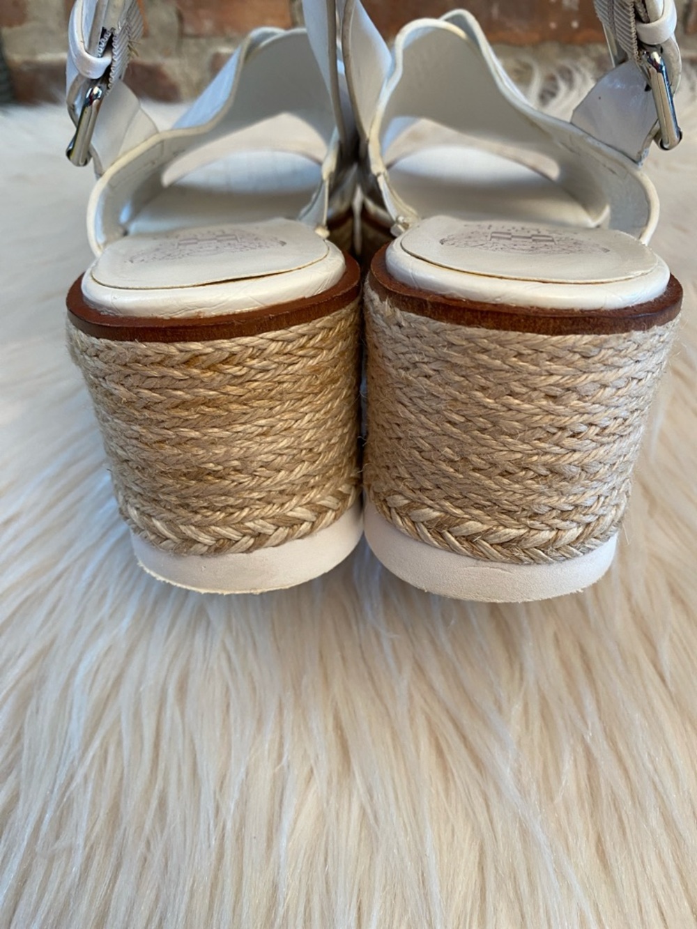 Vince Camuto Marietten Leather  Platform Wedges, Size 10 - Picture 9 of 16